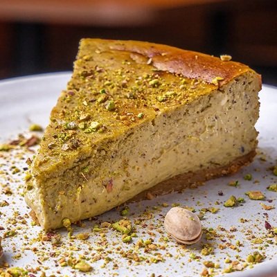 Torta de queso y pistachio